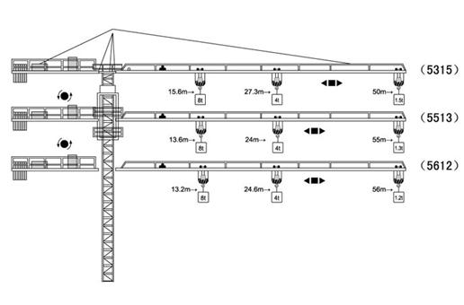 塔吊型号(QTZ80-160)